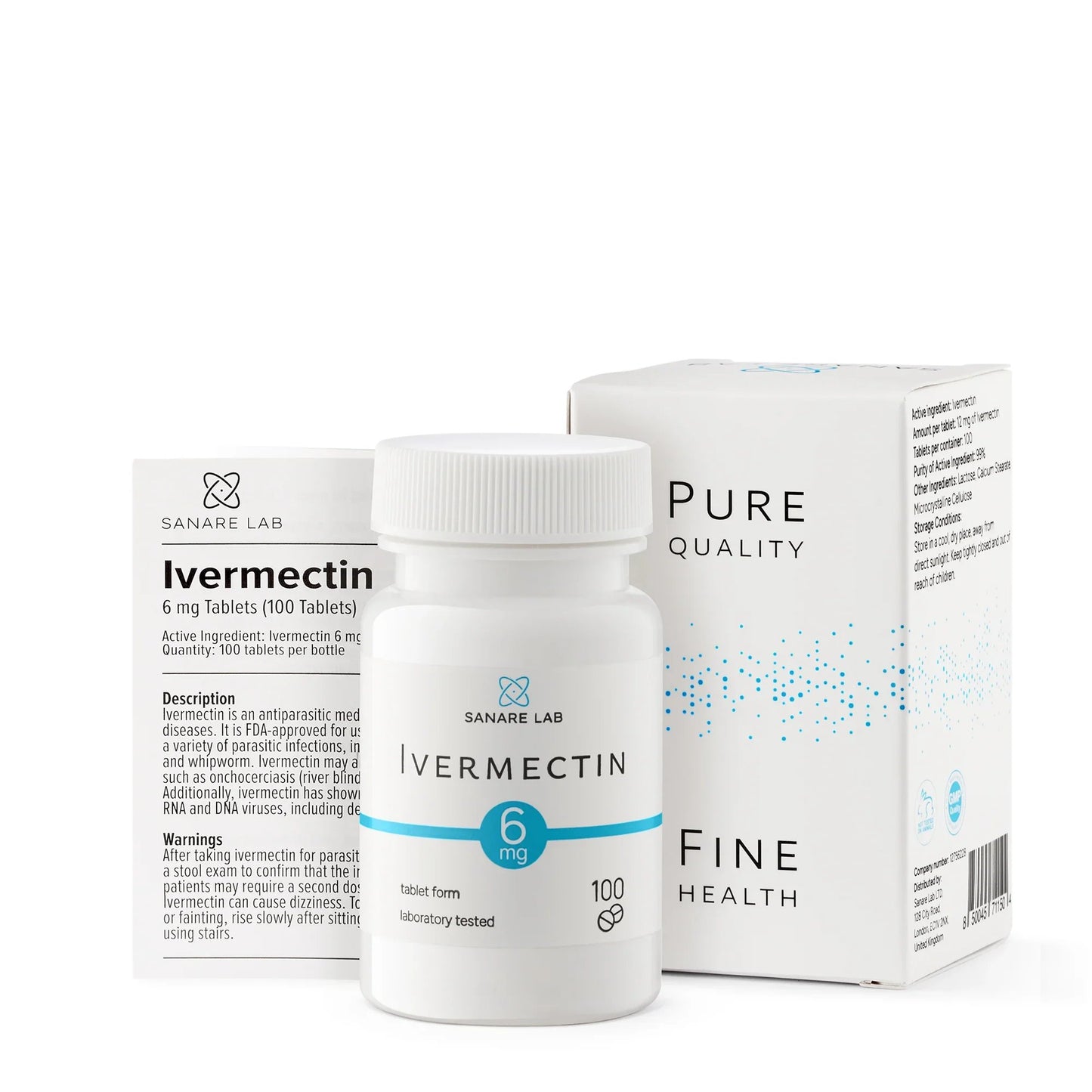 Ivermectin-6mg tablets with box packaging