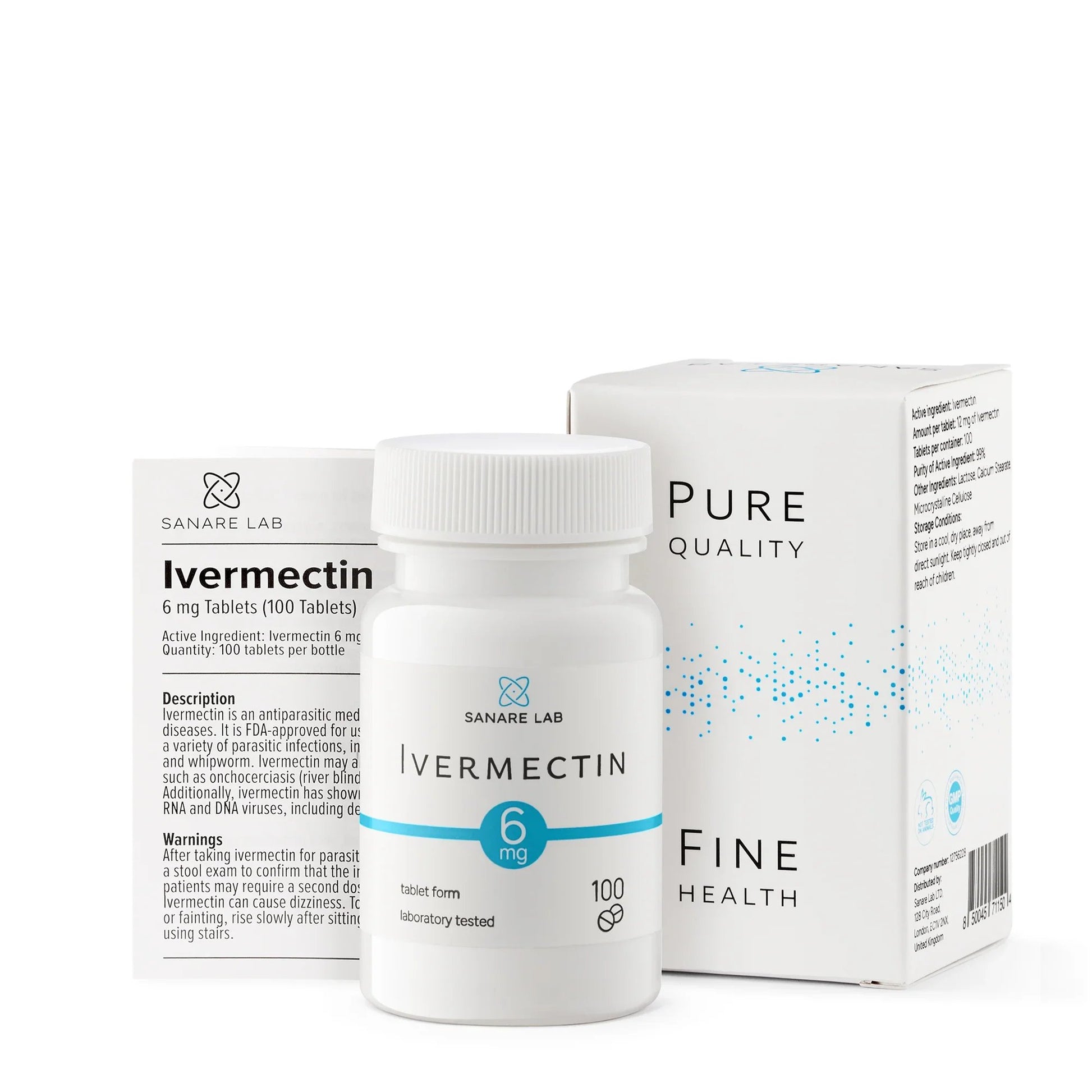 Ivermectin-6mg tablets with box packaging