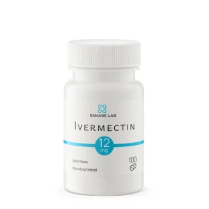Home Ivermectin 12 mg tablets 100 count bottle front - Sanare Lab